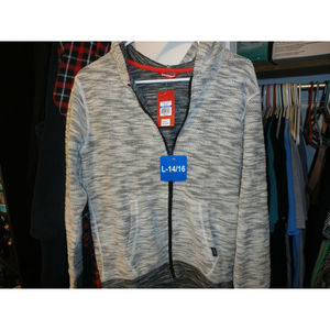 UNIONBAY Womens Zip Front Sweater Hoodie Color:Black Size:Large
